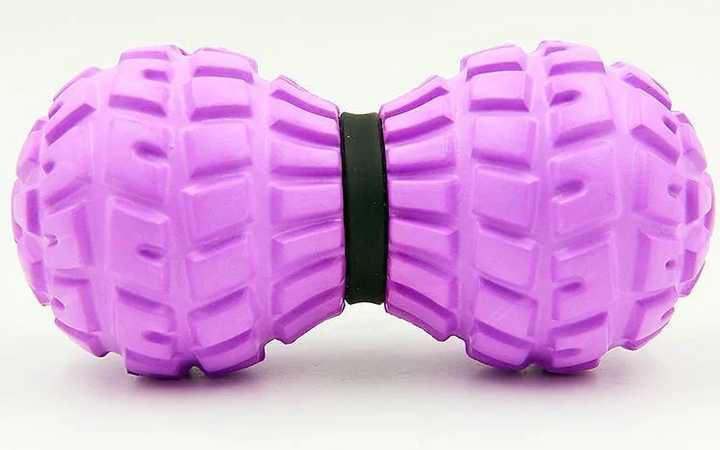 Массажный мячик двойной EasyFit EVA 13,5х6,5 см (EF-MDV) сиреневый (мяч ...