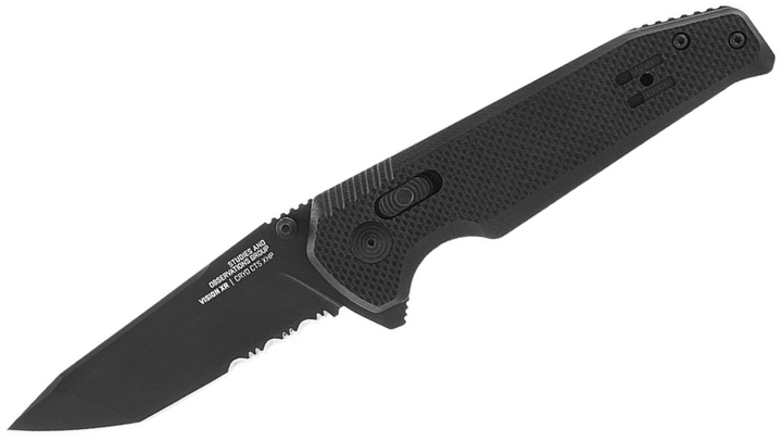 Ніж SOG Vision XR Black/Partially Serrated 12-57-02-57 - зображення 1