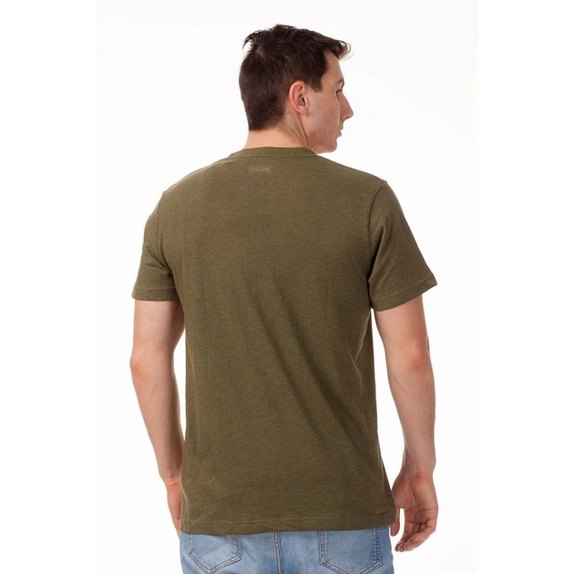 Футболка Magnum Essential T-Shirt OLIVE GREY MELANGE M Зеленый (MGETOGM)  - изображение 2