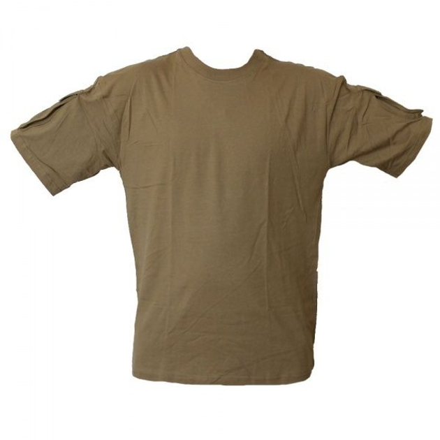 Футболка MIL-TEC тактическая T-Shirt CB L Коричневый (11019205)  - изображение 1
