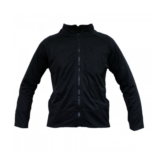 Тактична флісова сорочка MIL-TEC THERMOFLEECE Black XL Чорний (10922002) - зображення 1