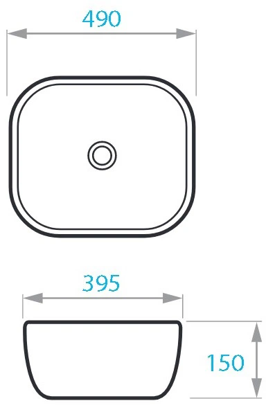 Раковина KOLLER POOL Round RN-0490-WB 490х395 белая - изображение 5
