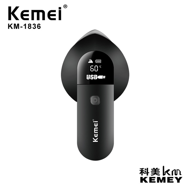 Беспроводной портативный дорожный утюг электрический Kemei (KM-1836) c аккумулятором 160W и ёмкостью 2500mAh+ нагрев до 140 градусов, Черный - изображение 2