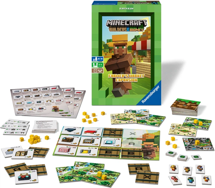 Dodatek 1 do gry planszowej Ravensburger Minecraft. Rozszerzenie Rynek Farmera (26990) - obraz 2