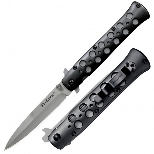 Кишеньковий ніж Cold Steel Ti-Lite 4" S35VN Aluminium (1260.14.20) - зображення 1