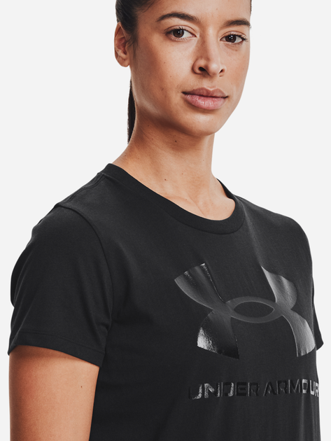 Футболка женская Under Armour UA Rival Logo 1356305-002 XS Черная (194513888849) - Фото 4 Футболка женская Under Armour UA Rival Logo 1356305-002 XS Черная (194513888849) - изображение 4