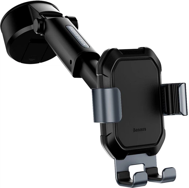 Uchwyt samochodowy Baseus Tank gravity car mount holder with suction base Tarnish Czarny (SUYL-TK01) - obraz 2