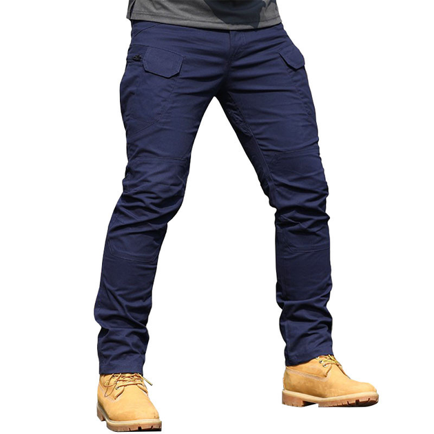 Тактичні штани Lesko 2020 Dark Blue розмір 2XL армійські чоловічі штани - зображення 1