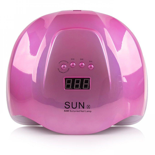 UV-LED лампа для маникюра SUN X MIRROR PINK 54 ВТ (зеркальная розовая ...