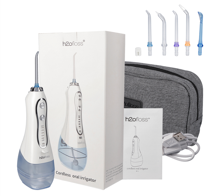 Ирригатор H2ofloss Travel Kit HF-6 White – фото, отзывы, характеристики ...