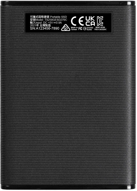 SSD диск Transcend ESD270C 250GB USB 3.1 Type-C 3D NAND TLC (TS250GESD270C) - зображення 7