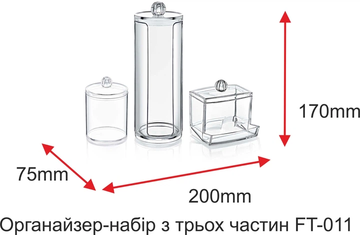 Органайзер-набір Boxup 3 предмета (52414141) (FT-011) - зображення 2