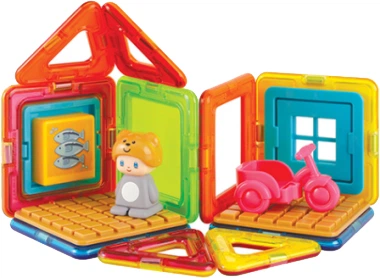 Klocki magnetyczne Magformers Domek pingwina 20 elementów (730658050187) - obraz 5