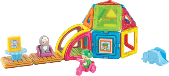 Klocki magnetyczne Magformers Dom żabki 20 elementów (730658050194) - obraz 4