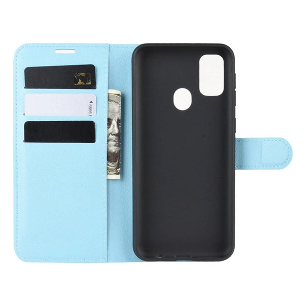 Чехол Luxury для Samsung Galaxy M21 (M215) книжка голубой - Фото 3 Чехол Luxury для Samsung Galaxy M21 (M215) книжка голубой - изображение 3