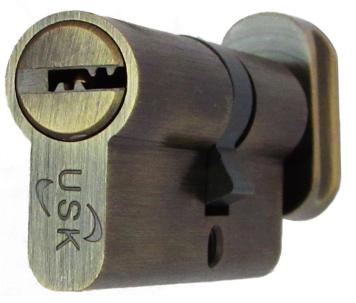 Цилиндровый механизм USK ZC-60 (30x30) ключ/поворотник Никель - изображение 3