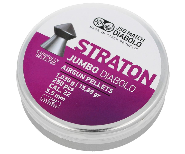 Кулі пневм JSB Jumbo Straton, 5,5 мм, 1,03 г, 250 шт / уп - изображение 1