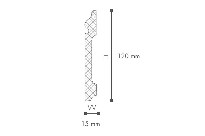 Плинтус NMC Wallstyl FO1 (120х15)мм - Фото 3 Плинтус NMC Wallstyl FO1 (120х15)мм - изображение 3