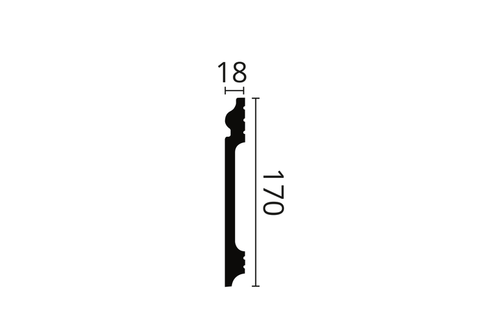 Плинтус NMC Wallstyl FL17 (170х18)мм - Фото 2 Плинтус NMC Wallstyl FL17 (170х18)мм - изображение 2