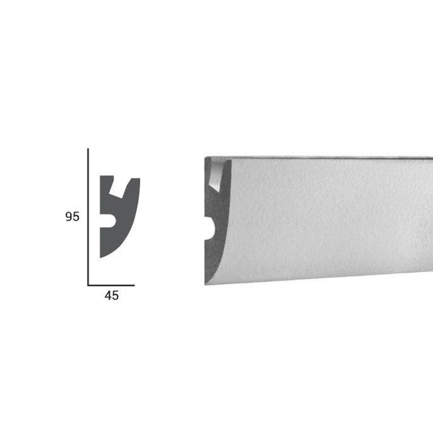 Карниз Tesori KD304 (95x45)мм - изображение 2