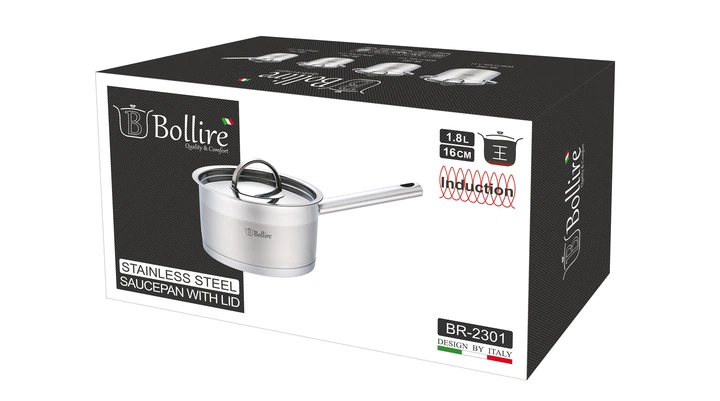 Ковш с крышкой CATANIA BOLLIRE 16 см 1.8 л (A-023751) - изображение 3