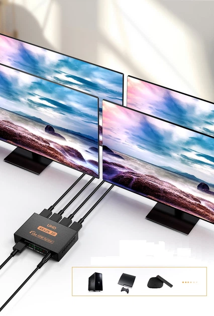 Відео спліттер HDMI 4K 3D v1.4b 2К х 4К 1080р на 4 монітори (HDMI-4K-1TO4) - зображення 4