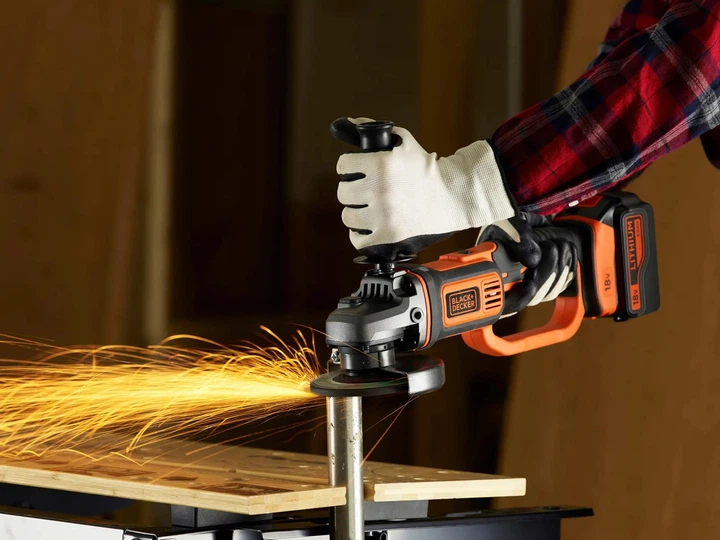 Akumulatorowa szlifierka kątowa Black+Decker BCG720N-XJ bez akumulatora i ładowarki (5035048682616) - obraz 7