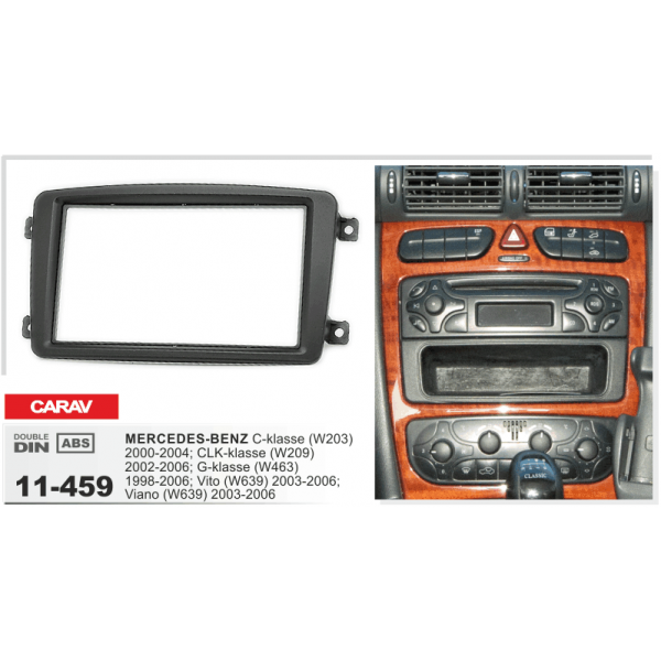 Переходная рамка Mercedes Vito, Viano, W639, W203, W209, W463 Carav 11-459 - изображение 4