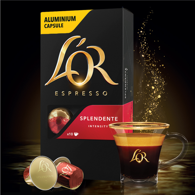 Кофе молотый в алюминиевых капсулах L'OR Espresso Splendente 10 шт совместимы с Nespresso 100% Арабика (8711000357910) - изображение 3