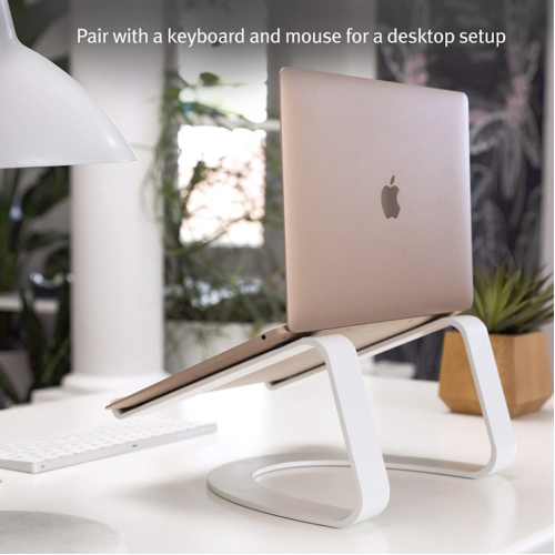 Алюминиевая подставка Twelve South Curve для MacBook Silver - изображение 6