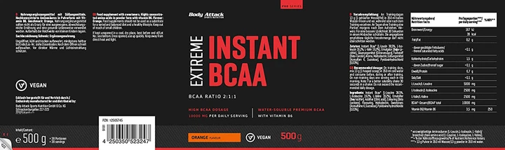 Аминокислоты Body Attack Extreme Instant BCAA 500 г (4384303675) - изображение 2