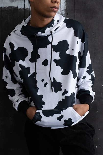 Мужское худи с принтами Reload Milk L белый от продавца: BezPonta – в ...