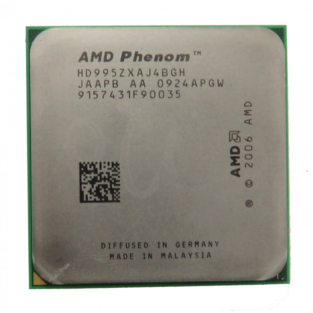 Процесор AMD PHENOM X4 9950 Black Edition 4 ЯДРА, 2,6 GHz sAM2+ Tray ( HD995ZXAJ4BGH ) - зображення 1