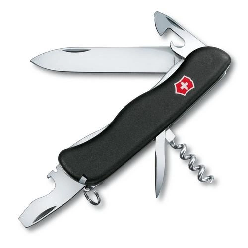 Складной нож Victorinox PICKNICKER 111мм/11функ/черн.мат /lock/штоп Vx08353.3 - изображение 1