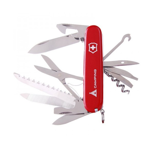 Складной нож Victorinox RANGER 91мм/21функ/крас.лого /штоп/ножн/пила/напил/стам/крюк/отверт Vx13763.71 - изображение 1