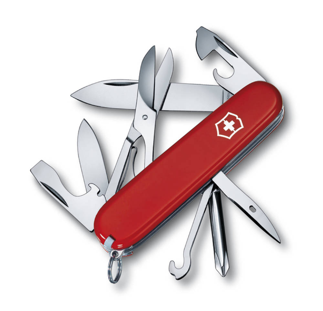 Складной нож Victorinox SUPER TINKER 91мм/14функ/крас /отверт/ножн/крюк (блистер) Vx14703.B1 - изображение 1