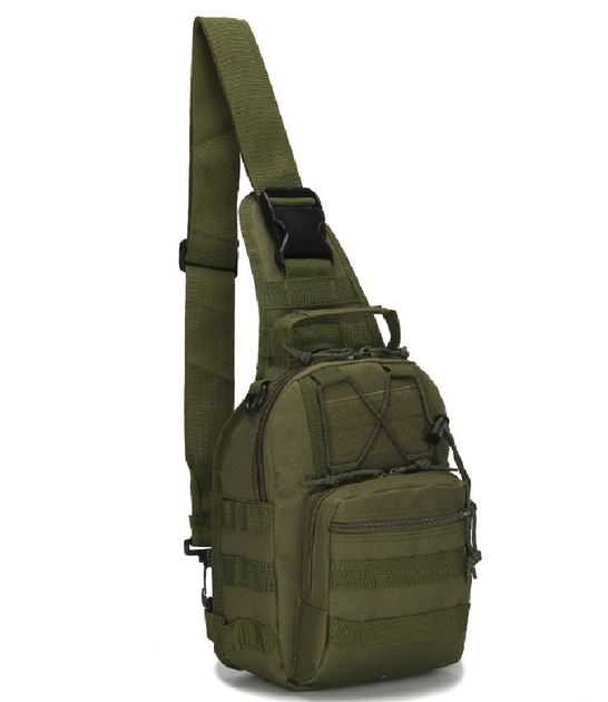 Тактичний Рюкзак Сумка Molle M-02 Green на 10 літрів через плече - зображення 1