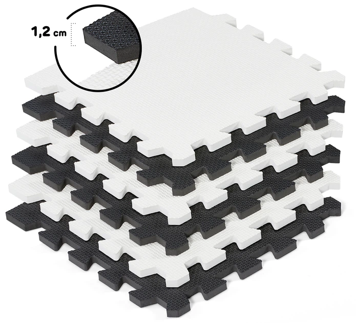 Dywan-puzzle Kinderkraft Luno Black 30 elementów (KKMLUNOBLK0000) - obraz 3