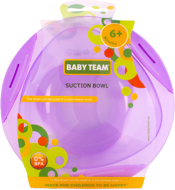 Тарілка Baby Team на присоску Фіолетова (6004_фіолетовий) - зображення 2