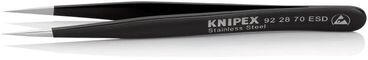 Pinceta precyzyjna Knipex antystatyczna (92 28 70 ESD) - obraz 2