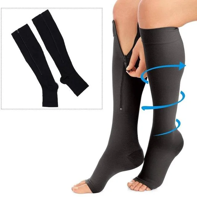 Компресійні гольфи на блискавці Zip Sox допомога при варикозі - зображення 3