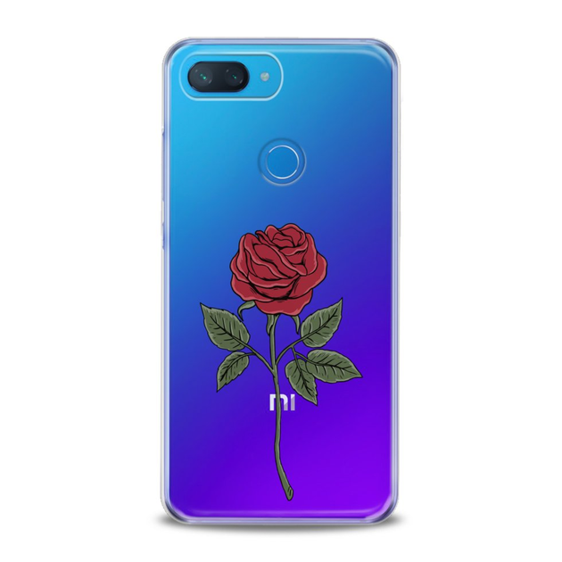 Чехол силиконовый для Xiaomi (Красная роза) Redmi 4A ксиоми редми ...