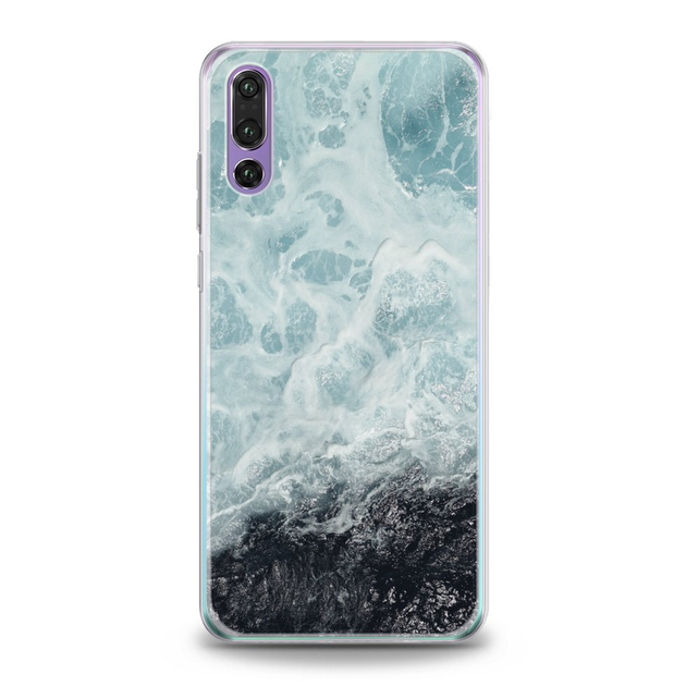 Чехол силиконовый для Huawei (Морская пена) P30 Pro хуавей про silicone ...