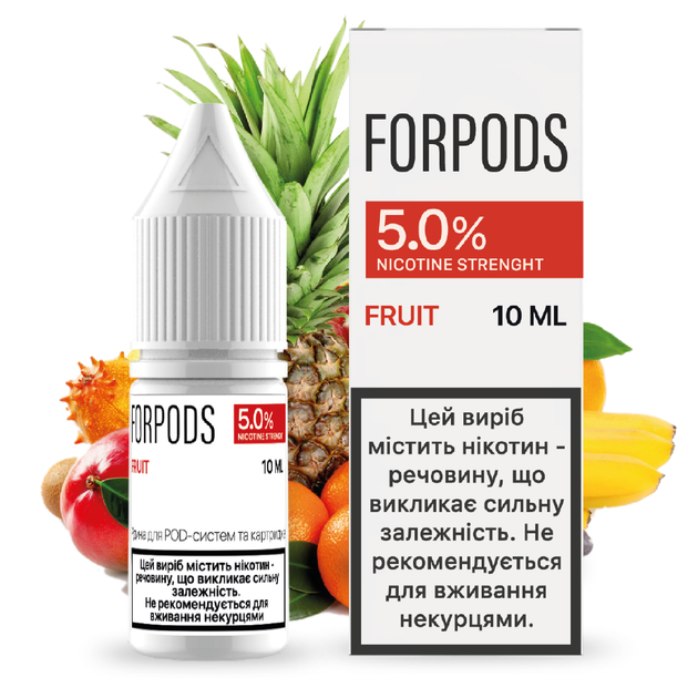 Рідина для POD систем FORPODS Fruit 50 мг 10 мл (Фрукти) (FP-FR-50-10) - зображення 1