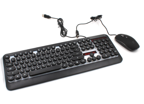 Комплект проводная Клавиатура и мышка LED GAMING KEYBOARD+Mouse HK3970 - изображение 2