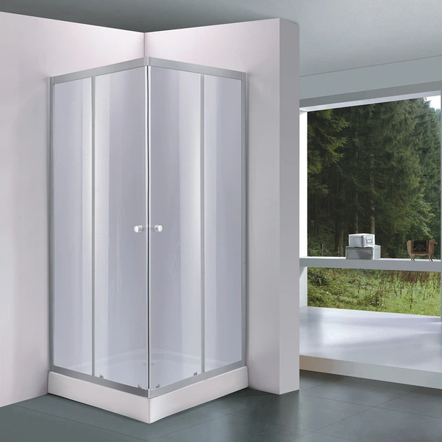 Душевая кабина Lidz Wawel SC90x90.SAT.LOW.GR, стекло тонированное 4 мм (LWASC9090SATLOWGR) - зображення 10