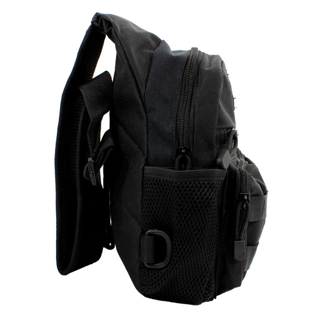 Рюкзак тактический на одно плечо AOKALI Outdoor A14 2L Black (SKU_5368-16908) - изображение 2