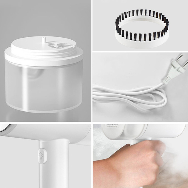 Отпариватель для одежды Lesko JK-8518 White ручной утюг 220W (SKU_6747-22928) - изображение 5