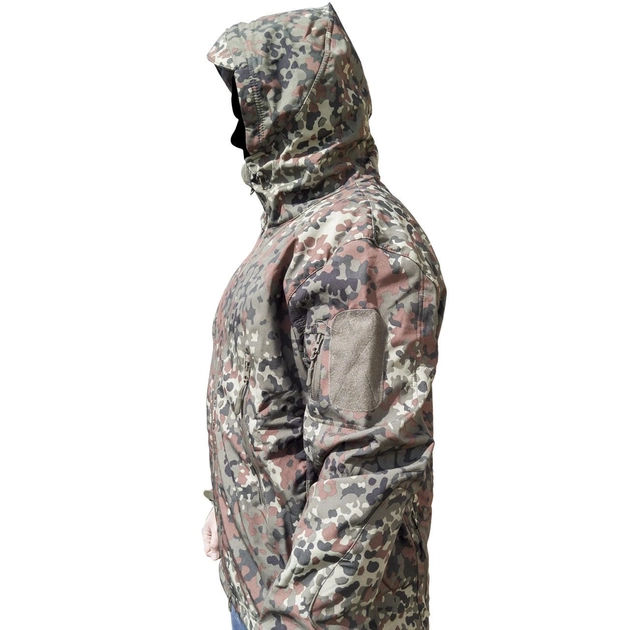 Тактическая куртка Soft Shell Lesko A001 Camouflage ACU XXXL ветровка для мужчин с карманами водонепроницаемая (SKU_4255-12557) - изображение 2