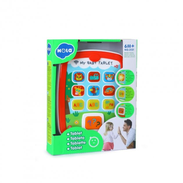 Развивающая игрушка Hola Toys Планшет свет, звук, английская озвучка ...